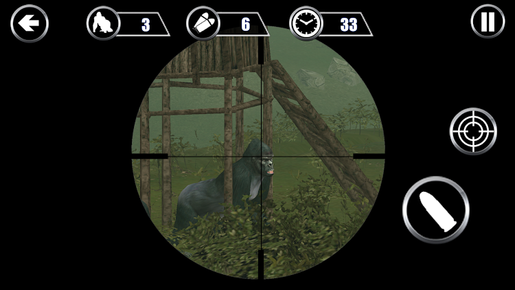 #7. Gorilla Hunter: Hunting games (Android) By: Fog Revolution