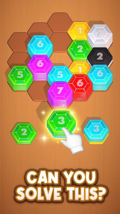 #2. Jewel Hexa Stack: Diamond Sort (Android) By: QUEEN CITY