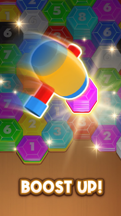 #5. Jewel Hexa Stack: Diamond Sort (Android) By: QUEEN CITY