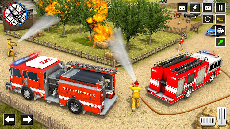 #4. US Firefighter Truck Sim 3d (Android) By: Gaming Switch