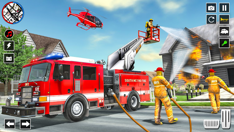 #2. US Firefighter Truck Sim 3d (Android) By: Gaming Switch