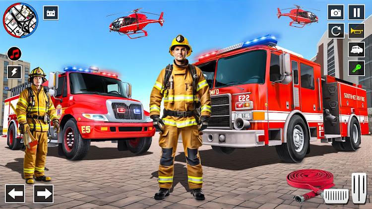 #3. US Firefighter Truck Sim 3d (Android) By: Gaming Switch