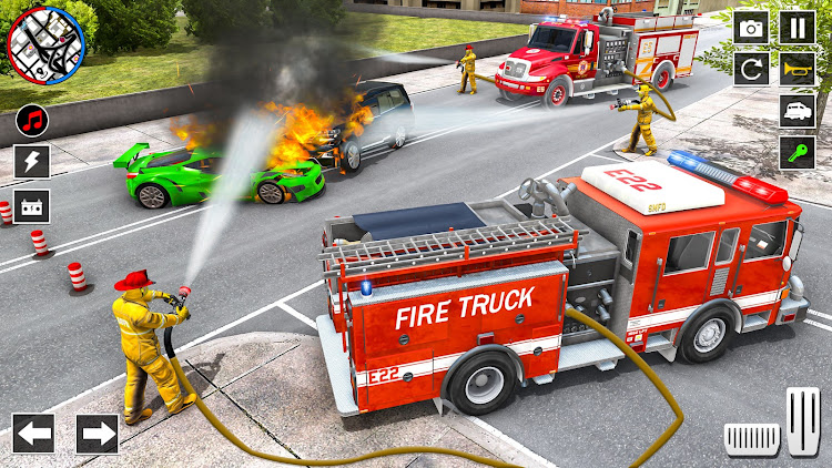 #5. US Firefighter Truck Sim 3d (Android) By: Gaming Switch