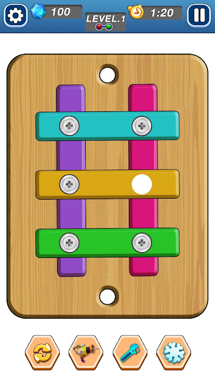 #2. Unscrew Blocks : Nuts & Bolts (Android) By: AppsInteractive