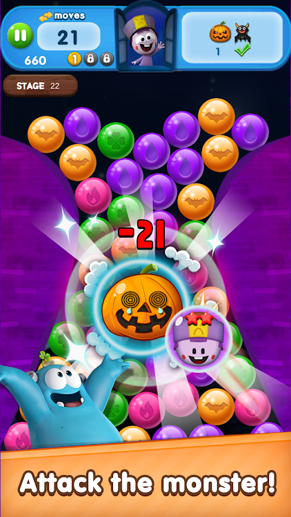 #5. Spookiz Blast:Pop&Blast Puzzle (Android) By: Aura Game Studio