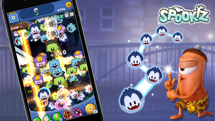 #9. Funny Link Puzzle:Spookiz 2000 (Android) By: Aura Game Studio