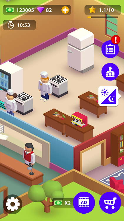 #7. Idle Restaurant Simulator (Android) By: Bytecore Studio