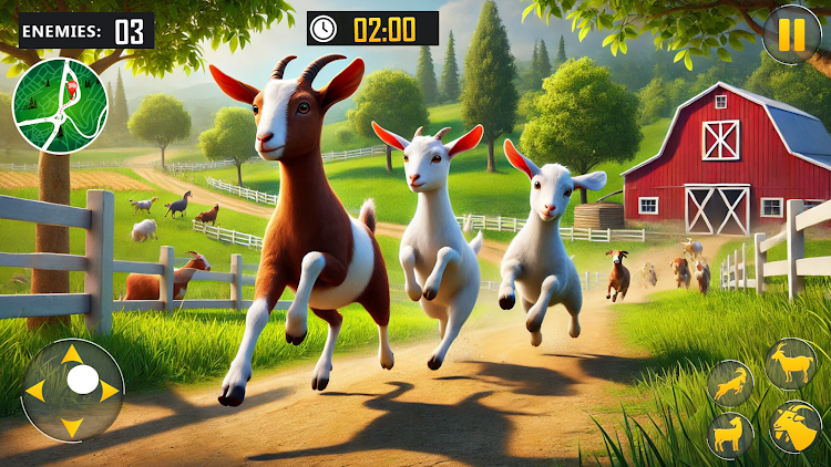 #4. The Goat Life Family Simulator (Android) By: PMS Games