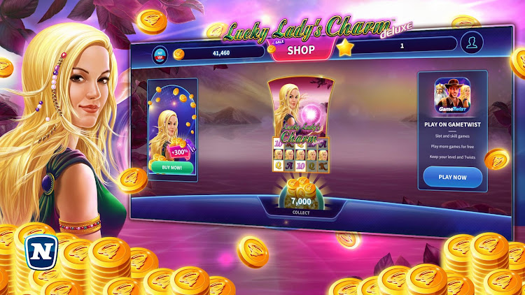 #2. Lucky Lady's Charm Deluxe Slot (Android) By: Funstage