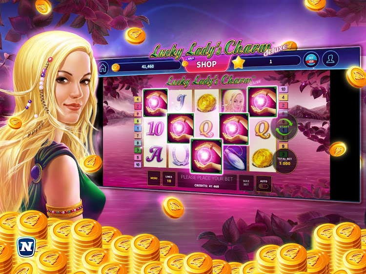 #4. Lucky Lady's Charm Deluxe Slot (Android) By: Funstage