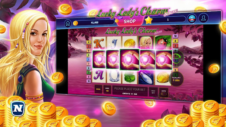 #3. Lucky Lady's Charm Deluxe Slot (Android) By: Funstage