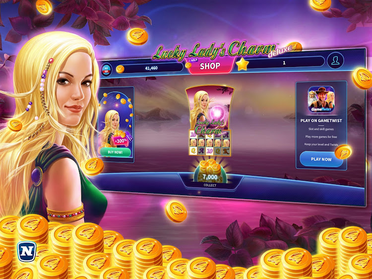 #5. Lucky Lady's Charm Deluxe Slot (Android) By: Funstage