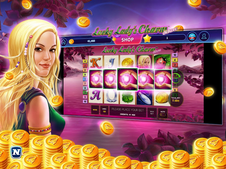 #6. Lucky Lady's Charm Deluxe Slot (Android) By: Funstage