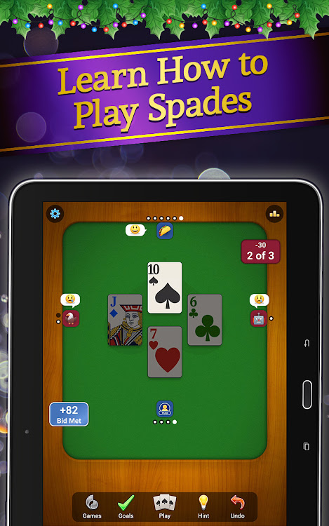 #7. Spades: Classic Card Games (Android) By: MobilityWare