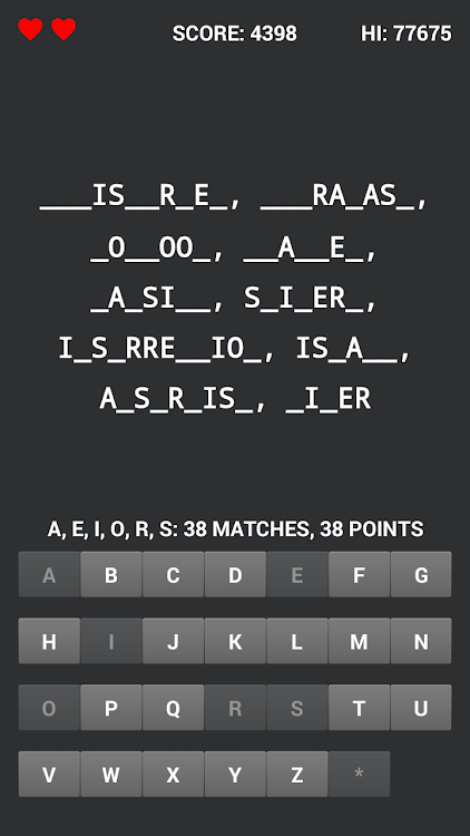 #3. WordXYZ (Android) By: Chupacabra Software