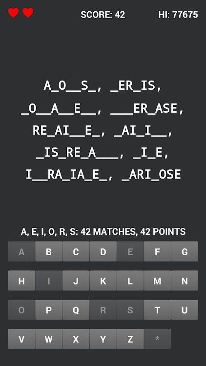 #4. WordXYZ (Android) By: Chupacabra Software