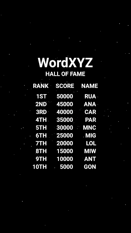 #5. WordXYZ (Android) By: Chupacabra Software