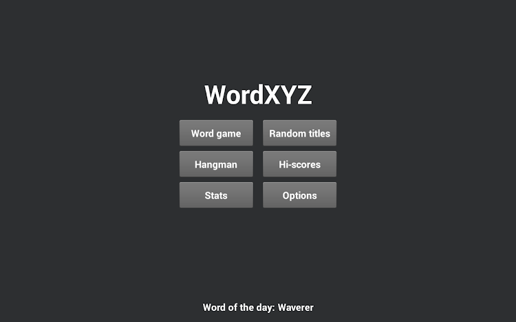 #9. WordXYZ (Android) By: Chupacabra Software