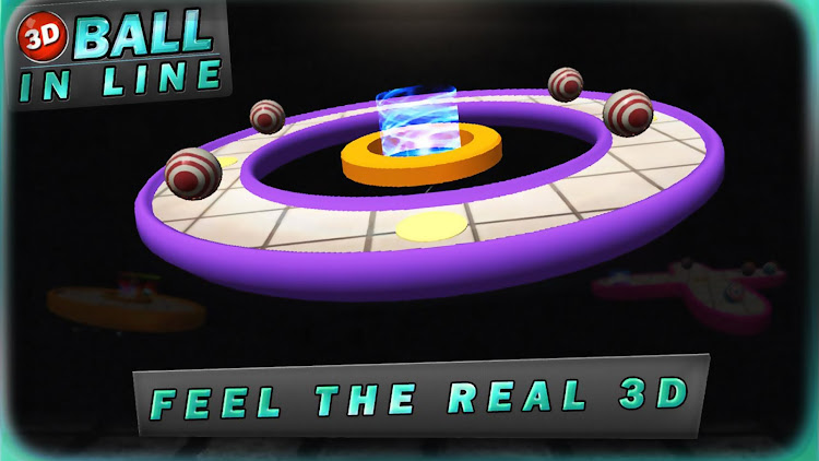 #2. 3D BALL IN LINE (Android) By: Yes Games Studio