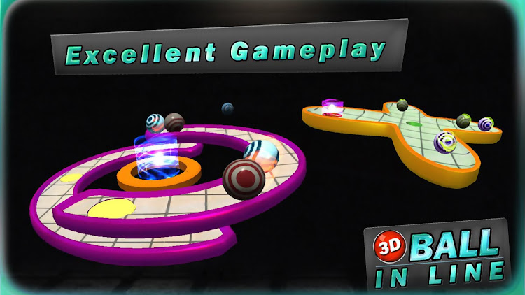 #3. 3D BALL IN LINE (Android) By: Yes Games Studio