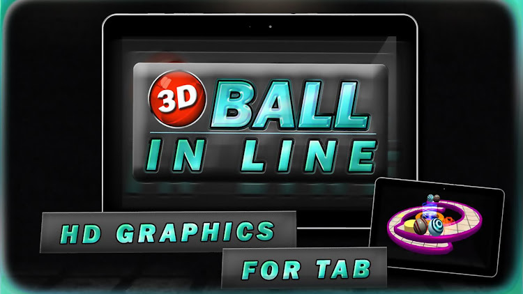 #7. 3D BALL IN LINE (Android) By: Yes Games Studio