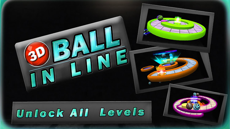 #5. 3D BALL IN LINE (Android) By: Yes Games Studio