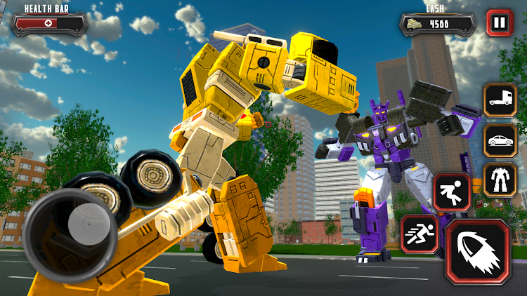 #4. Car Robots Transformation War (Android) By: Berry Blue Productions