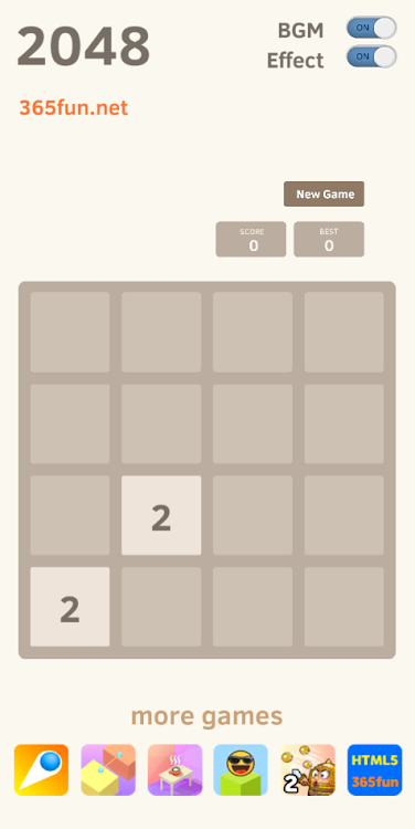 #2. 2048 Classic (Android) By: wind