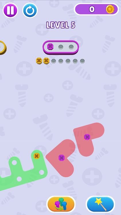 #8. Color Screw Out: Jam Puzzle (Android) By: Race Car Entertainment