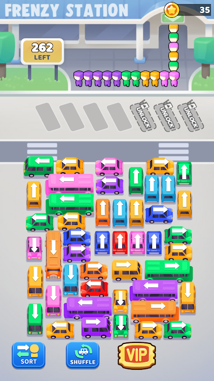 #2. Bus Frenzy : Station Shuffle (Android) By: Life Coloring