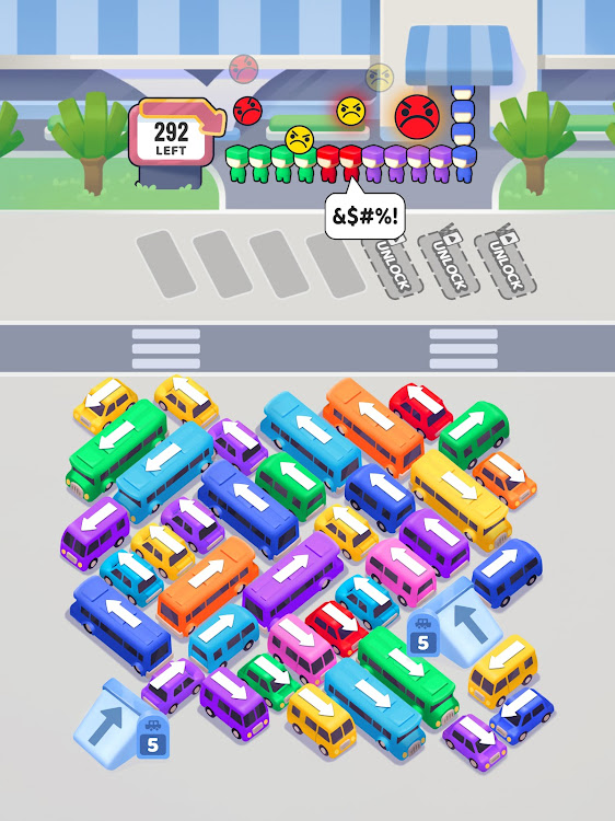 #8. Bus Frenzy : Station Shuffle (Android) By: Life Coloring