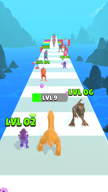 #3. Dinosaur Evolution:Runner Game (Android) By: Crystal Games Inc