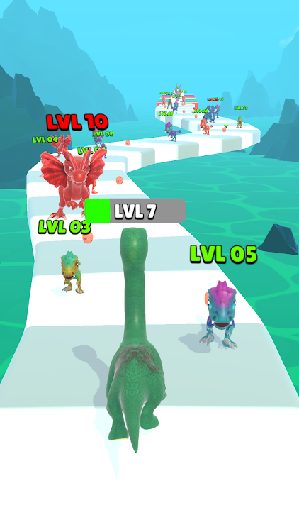 #6. Dinosaur Evolution:Runner Game (Android) By: Crystal Games Inc