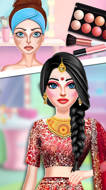 #10. Bridal Dress Up Indian Wedding (Android) By: IntroPixel Game Studio