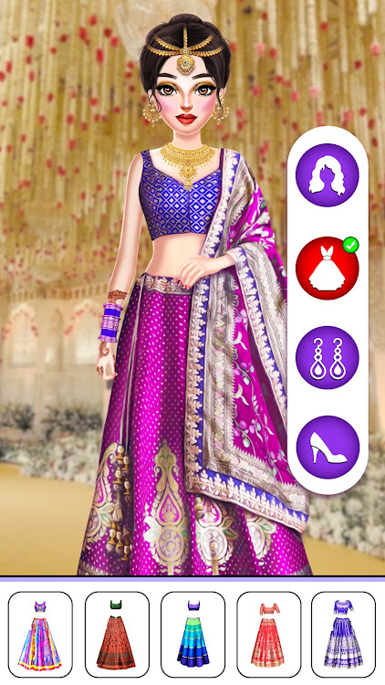 #7. Bridal Dress Up Indian Wedding (Android) By: IntroPixel Game Studio