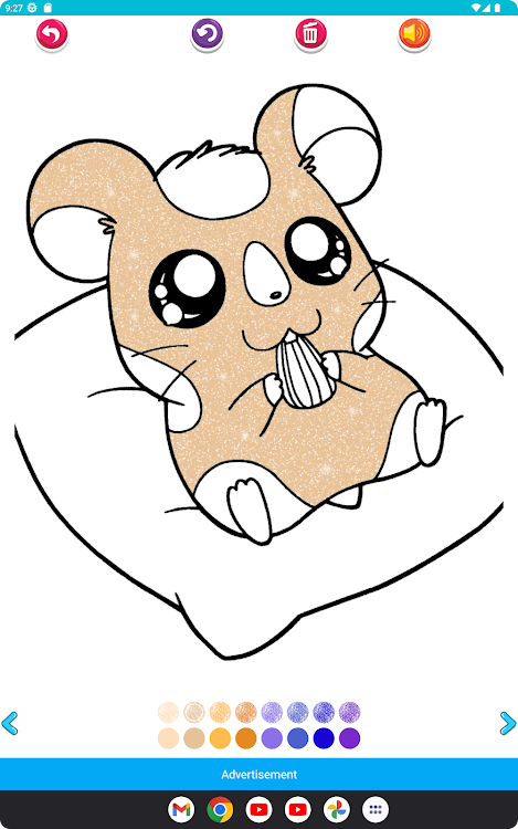 #4. Hamster Coloring Book (Android) By: Nurlaela