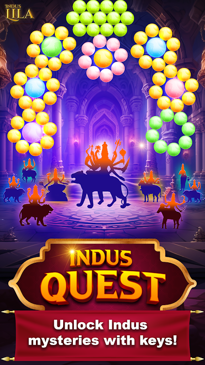 #5. Indus Quest Idols: Bubble game (Android) By: Induslila