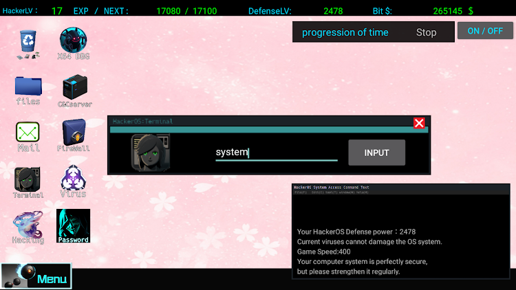#2. Hackingdom Hacker game (Android) By: RedrococoZero