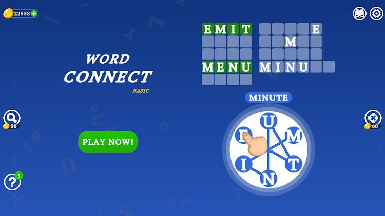 #2. Word Connect Basic (Android) By: Basic Puzzle Studio