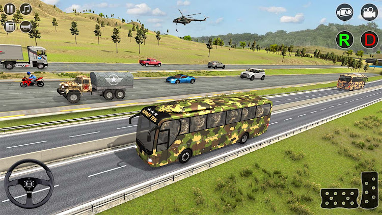 #2. Army Bus Simulator Bus Driving (Android) By: Gameboost Studio Inc.