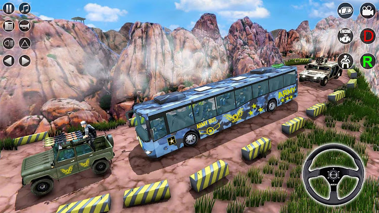 #5. Army Bus Simulator Bus Driving (Android) By: Gameboost Studio Inc.