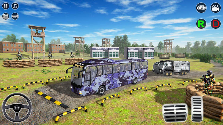 #7. Army Bus Simulator Bus Driving (Android) By: Gameboost Studio Inc.