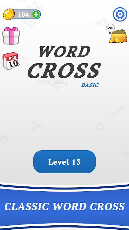 #4. Word Cross Basic (Android) By: Basic Puzzle Studio