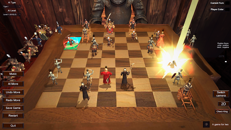 #4. The Coolest Chess 3D (Android) By: SnowballGameStudio