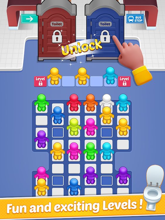 #7. Toilet Jam - Sort Puzzle 3D (Android) By: Lion Cube Studio