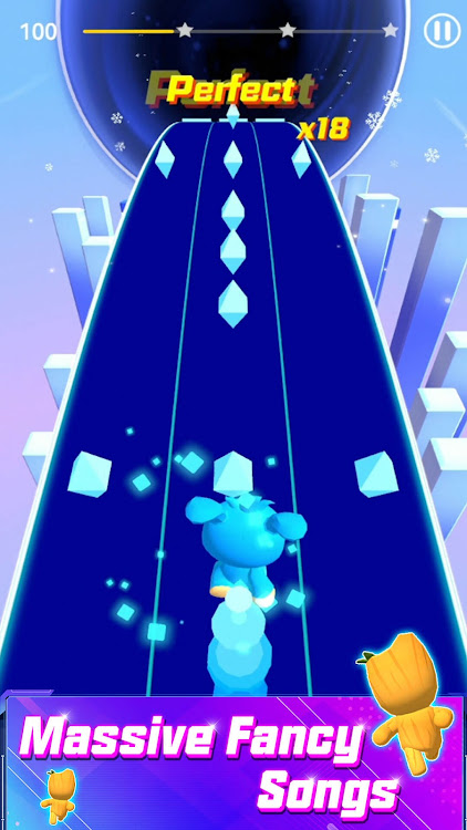 #3. Cyber Rolling Music Ball Game (Android) By: Three Cookers Game