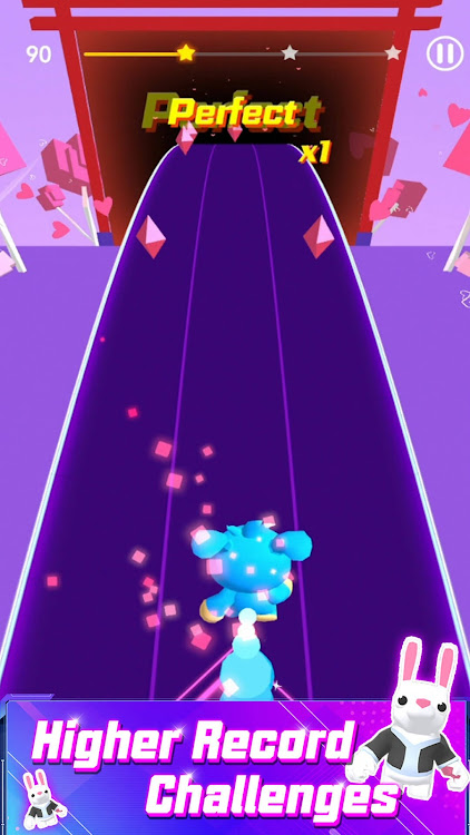 #7. Cyber Rolling Music Ball Game (Android) By: Three Cookers Game