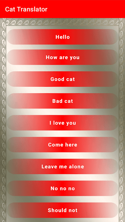 #2. Translator for Cats Prank (Android) By: LENVIK