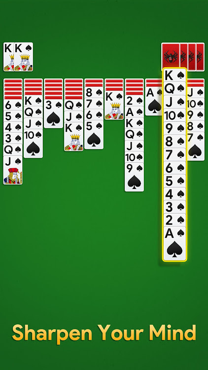 #8. Spider Solitaire: Card Game (Android) By: TOR Games