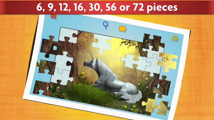 #3. Unicorn Jigsaw Puzzle Kids (Android) By: App Family Kids - Games for boys and girls